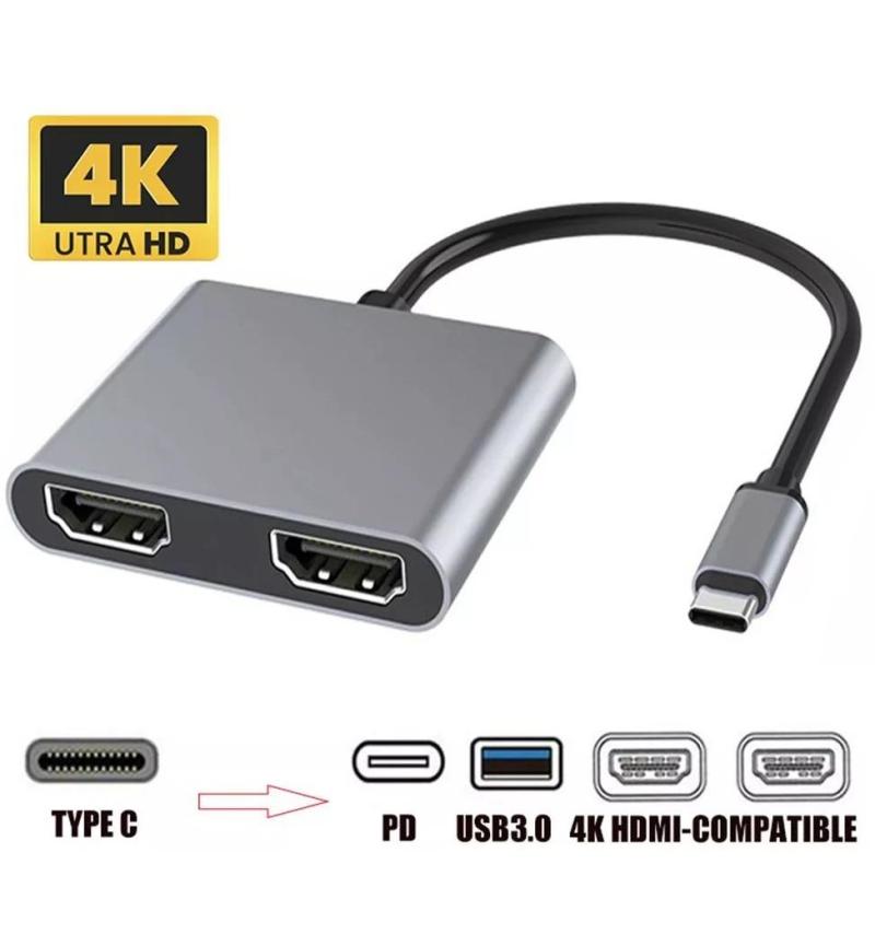 Microworld USB Type-C 4 in 1 Docking Station