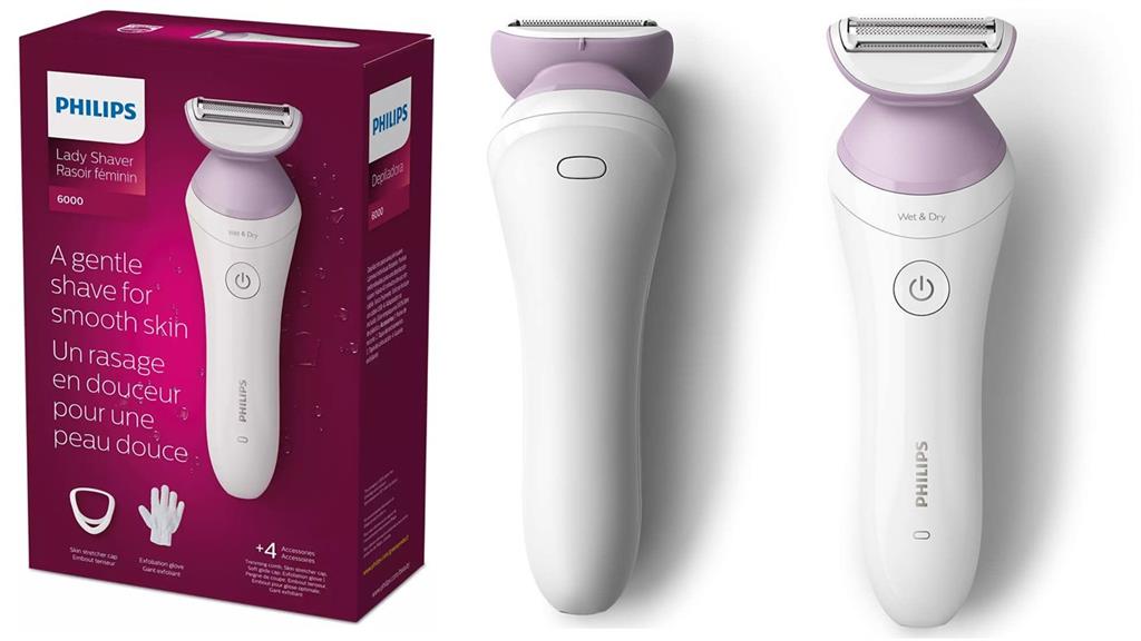 Philips Cordless Lady Wet & Dry Shaver 6000 Pink