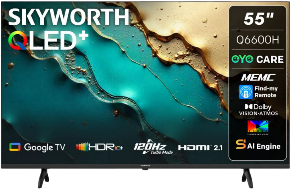 Skyworth 55-Inch QLED Google LED TV