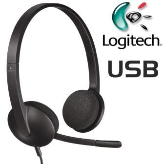 Logitech H340 USB Headset with Noise-Cancelling microphone