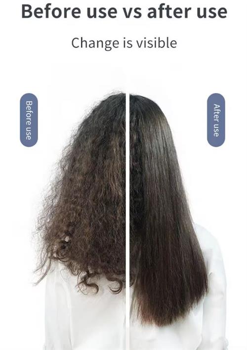 Sokany Hair Straightener Brush Grey And Rose Gold
