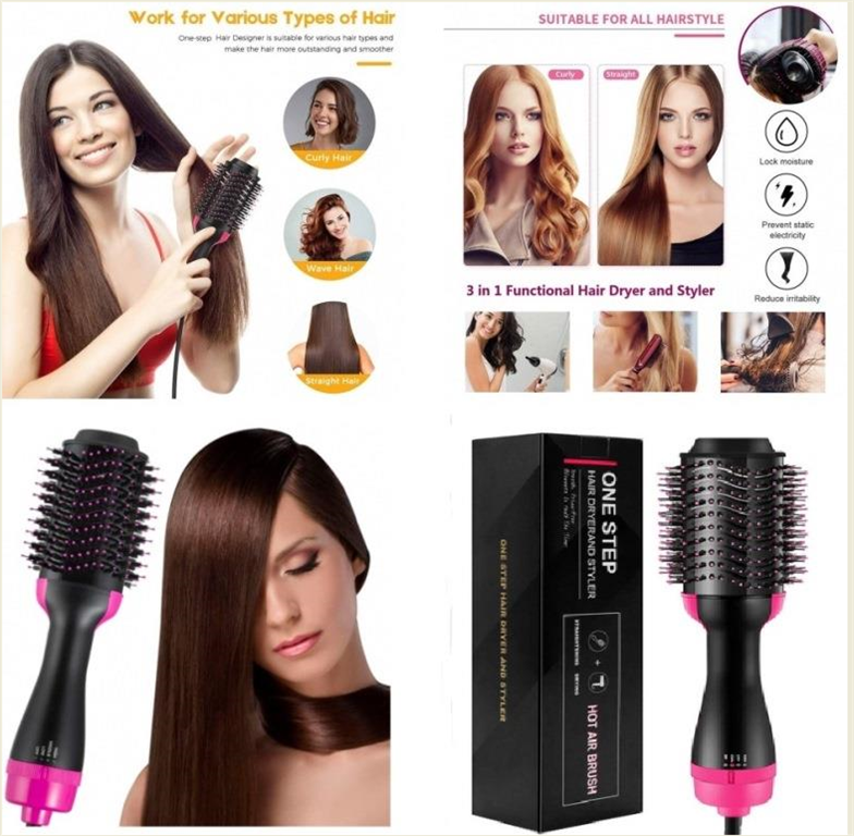 Casey 3 In 1 Hot Airbrush Onestep Hair Dryer And Styler