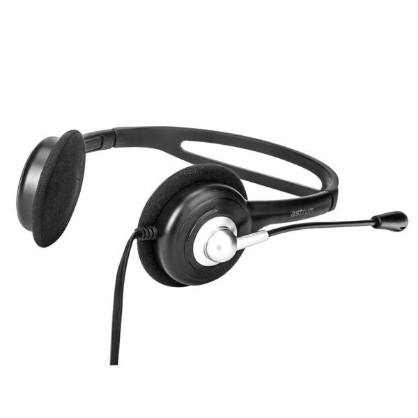 Astrum HS110 On-ear Wired Stereo Headset with Flex Mic