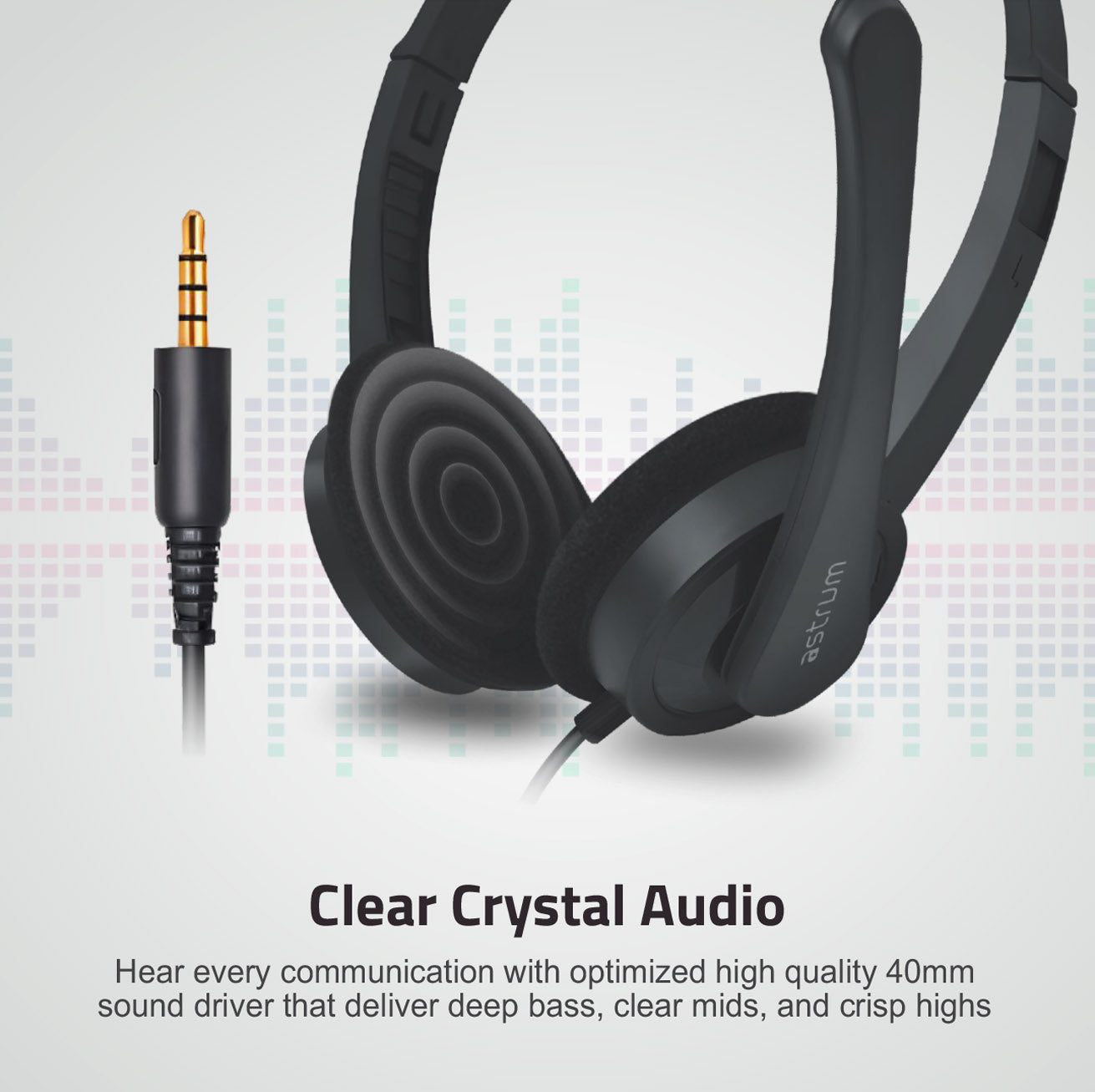 Astrum HS600 Over-Ear Headphones with Mic