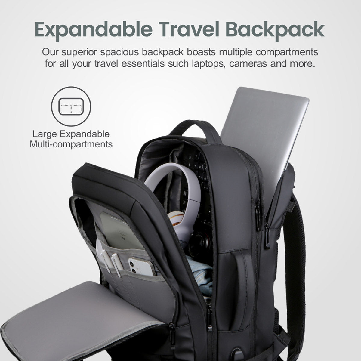 Astrum LB310 PU Travel Backpack Black