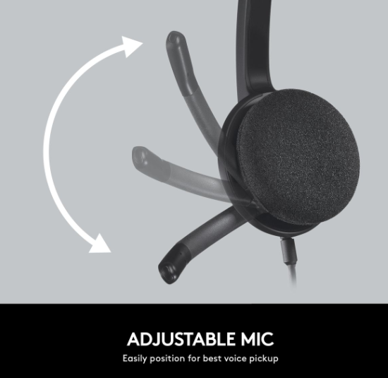 Logitech H340 USB Headset with Noise-Cancelling microphone