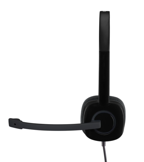 Logitech H151 Stereo Headset with Noise-Cancelling microphone - Black