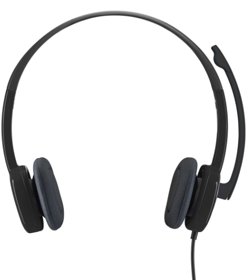 Logitech H151 Stereo Headset with Noise-Cancelling microphone - Black