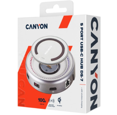 Canyon DS-7 Multiport Docking Station with 5 port