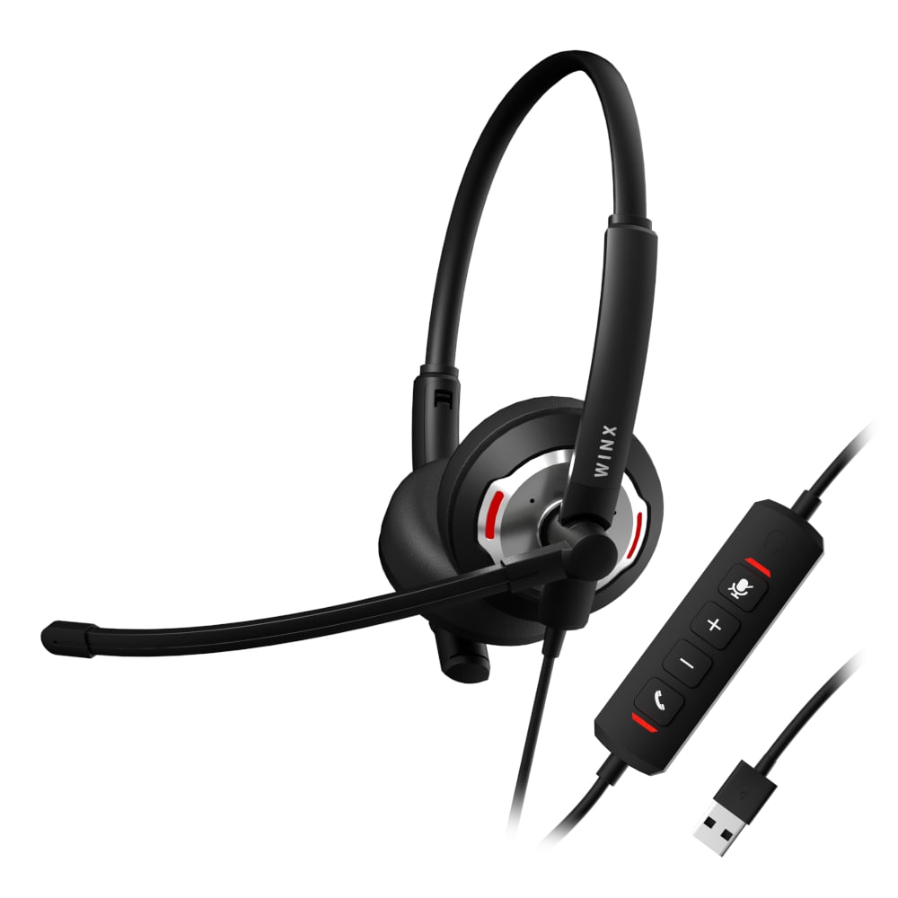 Winx Call Center Pro AI Noise Cancelling Mic Headset