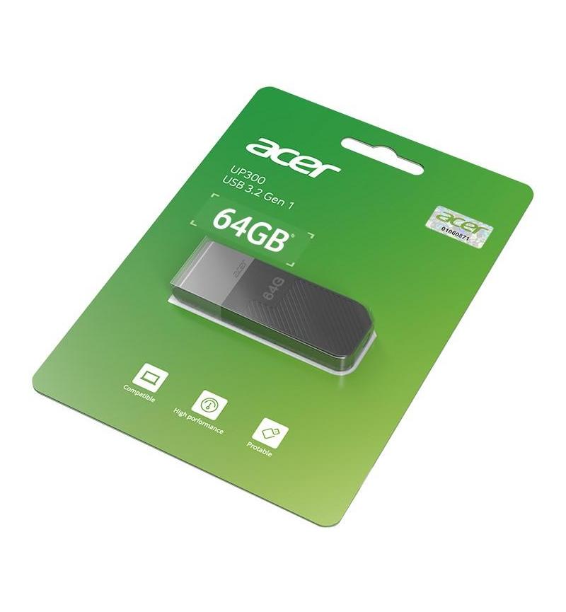 Acer UP300 New-gen USB 3.2 Gen 1 Flash Drive - 64GB